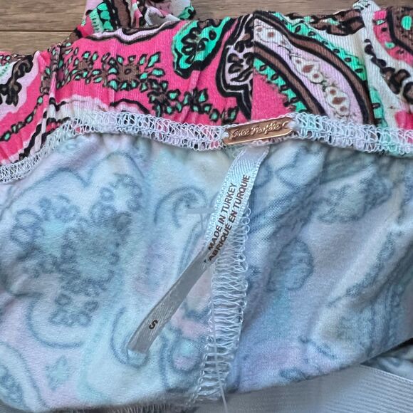 NWT Free People Harper Printed Pants Size S Pink/Rose Floral Print Flare - Picture 5 of 11